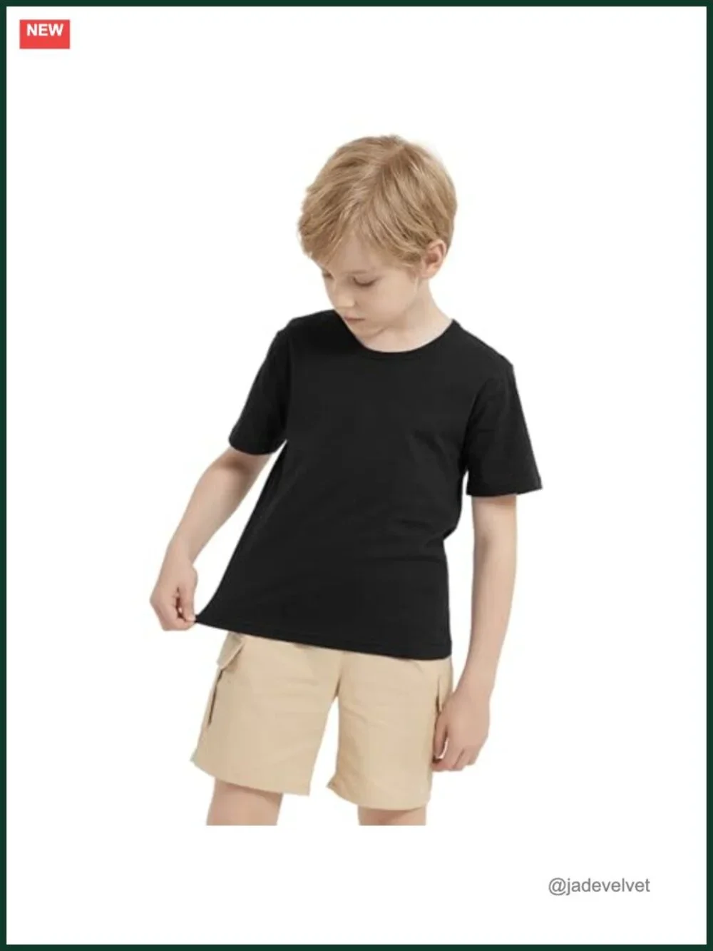 6 Pack Cotton Boys Short Sleeve T-Shirts Crew Neck Toddler Tee Shirts